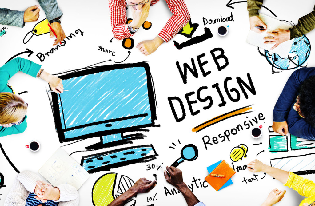 web design web development responsive branding concept